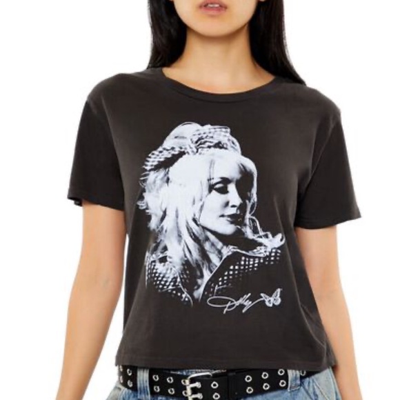 ***New** Dolly Parton Graphic Tee black size M - Picture 4 of 13